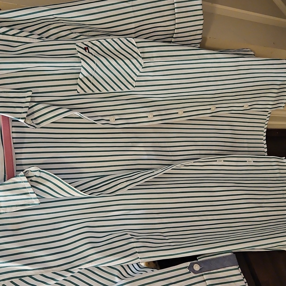Tommy Hilfiger Striped Button-Down Shirt Womens Size M